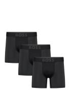 Boxerbr 3P Active Boksershorts Black BOSS