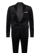 Velvet Tuxedo Suit Dress Black Lindbergh