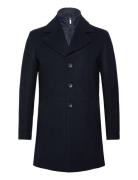 Bs Portmore Slim Fit Coat Ullfrakk Frakk Navy Bruun & Stengade