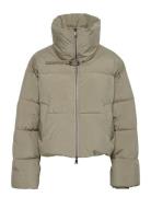 Pinaragz Short Puffer Fôret Jakke Khaki Green Gestuz