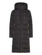 B.intl Longline Barron Puffer Fôret Kåpe Black Barbour