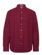 Reg Flannel Check Shirt Tops Shirts Casual Red GANT