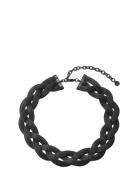 Jackie Necklace Accessories Jewellery Necklaces Chain Necklaces Black ...