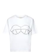 Cmmuse-Tee Tops T-shirts & Tops Short-sleeved White Copenhagen Muse