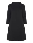 Midi Dress, Solid Kort Kjole Black Papu