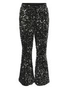 Vmbella Sequins Hw Flared Pant Jrs Girl Bottoms Trousers Black Vero Mo...