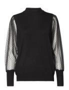 Fqdotka-Pu Tops Blouses Long-sleeved Black FREE/QUENT