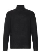 Relaxed Wool Blend Turtleneck Tops Knitwear Turtlenecks Black Weekday