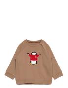 Sweater L/S Tops Sweat-shirts & Hoodies Sweat-shirts Beige United Colo...