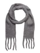 Scarf Big Fringe Skinny Accessories Scarves Winter Scarves Grey Lindex