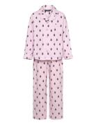 S6-Sleepwear Pant Set Pyjamas Sett Pink Polo Ralph Lauren