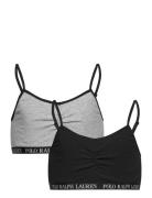 2T-2Pk Bralettes Night & Underwear Underwear Tops Black Polo Ralph Lau...