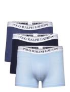 Classic Stretch-Cotton Trunk 3-Pack Boksershorts Blue Polo Ralph Laure...