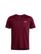 Ua Launch Shortsleeve Sport T-shirts Short-sleeved Burgundy Under Armo...