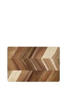 Tapasboard Herringb Pattern, Acacia Wood 27X18X1,5 Cm. Home Kitchen Ki...