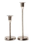 Twisted Silver Plated Candle Holder Home Decoration Candlesticks & Lan...