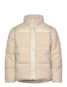 Sdmorgan Pile Puffer Fôret Jakke Beige Solid