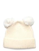 Beanie With Fur-Effect Earmuffs And Pom-Pom Accessories Headwear Hats ...