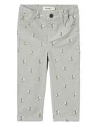 Nmfbella Baggy Cord Pants 1119-Hc S Lil Bottoms Trousers Grey Lil'Atel...