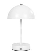 Kia - Table Lamp, White, Steel, Rechargeable Home Lighting Lamps Table...