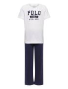 S5-Sleepwear Short Set Pyjamas Sett White Polo Ralph Lauren