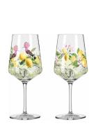 Sommertau Vinglas 2-P Lemon Home Tableware Glass Wine Glass White Wine...