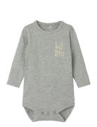 Nbmlaby Ls Body Bodies Long-sleeved Grey Name It