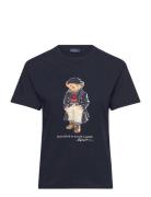 Polo Bear Logo Cotton Jersey Tee Tops T-shirts & Tops Short-sleeved Na...