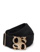 Dante6-Motif Logo Tape Belt Gold Belte Black Dante6