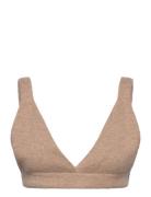 Bralette Tops Crop Tops Sleeveless Crop Tops Beige Davida Cashmere