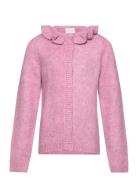 Cardigan Ls Knit Tops Knitwear Cardigans Pink Minymo