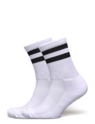 Core Stripe Crew Socks 2-Pack Lingerie Socks Regular Socks White Organ...