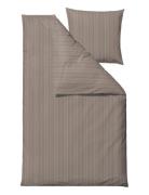 Bed Linen 140X220 Noble Taupe Home Textiles Bedtextiles Bed Sets Brown...