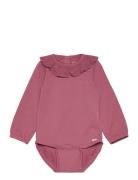 Body Ls Bodies Long-sleeved Pink Minymo