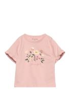 T-Shirt Ss Tops T-shirts Short-sleeved Pink Minymo