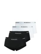 Pclogo Lady 4 Pack Solid Noos Bc Hipstertruse Undertøy Black Pieces