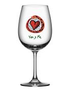 Friendship Wine You & Me 50 Cl Home Tableware Glass Wine Glass Red Win...