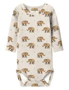 Nbmbobby M Ls Body Bodies Long-sleeved Beige Name It