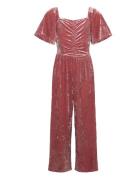 Jumpsuit Crushed Velvet Jumpsuit Pink Lindex