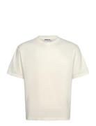 Boxy Tee Offwhite Jersey Tops T-shirts Short-sleeved Cream Hope