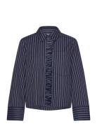 Milu Tops Shirts Long-sleeved Navy Baum Und Pferdgarten