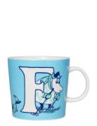 Moomin Mug 0,4L Abc F Home Meal Time Cups & Mugs Cups Blue Arabia