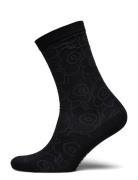 Sissi Piirto Unikko Lingerie Socks Regular Socks Black Marimekko