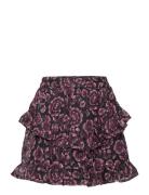 Skirt Flower Dot Dresses & Skirts Skirts Short Skirts Black Creamie