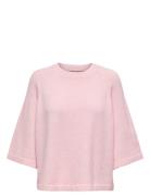 Onlsimoni 3/4 Pullover Knt Noos Tops Knitwear Jumpers Pink ONLY