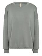 Sc-Banu Tops Sweat-shirts & Hoodies Sweat-shirts Khaki Green Soyaconce...