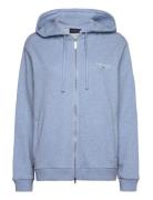 Classic Logo Zip Hoodie Tops Sweat-shirts & Hoodies Hoodies Blue Lexin...