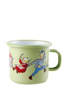 Enamel Mug 2,5Dl Emil&Ida Home Meal Time Cups & Mugs Cups Green Emil I...