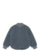 Bomber Jacket Wool W. Lining Bomberjakke Navy Huttelihut