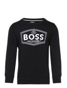 Pullover Tops Knitwear Pullovers Black BOSS